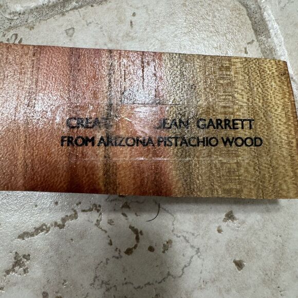 Pistachio Wood wall Cross Jesus With Crucifix Hand Made 10” Gift Arizona Signed - Picture 3 of 7